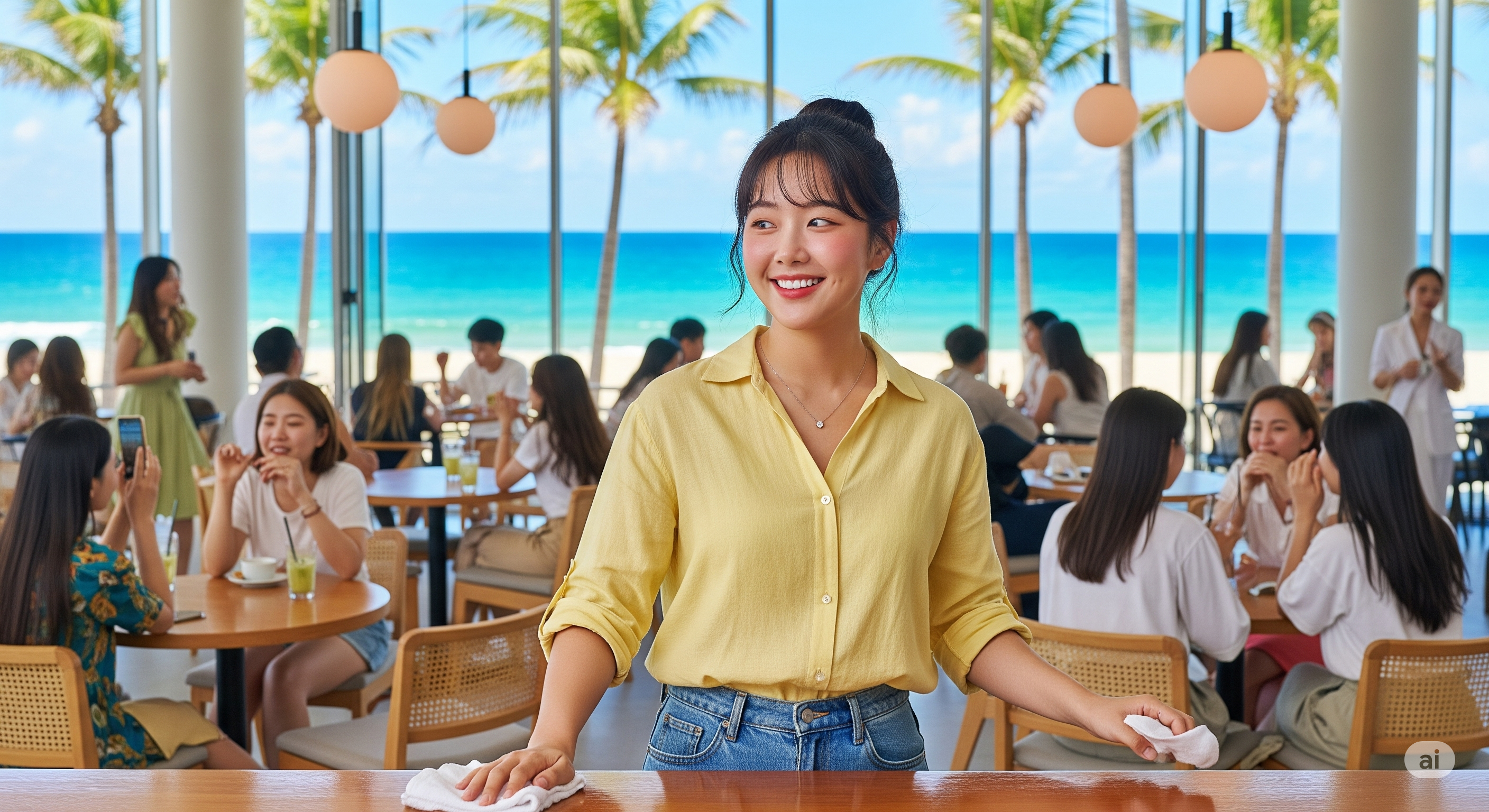 Female Cafe Staff
